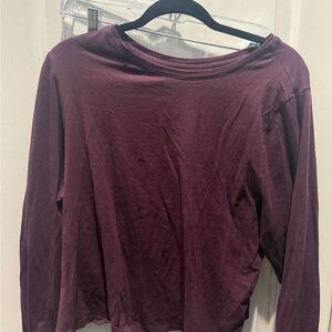 Old Navy Women's Deep Purple Long Sleeve Tee